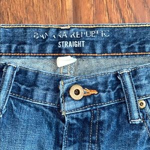 Banana republic blue jeans, straight fit
